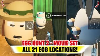 Fortnite Egg Hunt 2 All Eggs (MOVIE SET AREA EGGS) | All Egg Hunt 2 Movie Set Area Egg Locations!