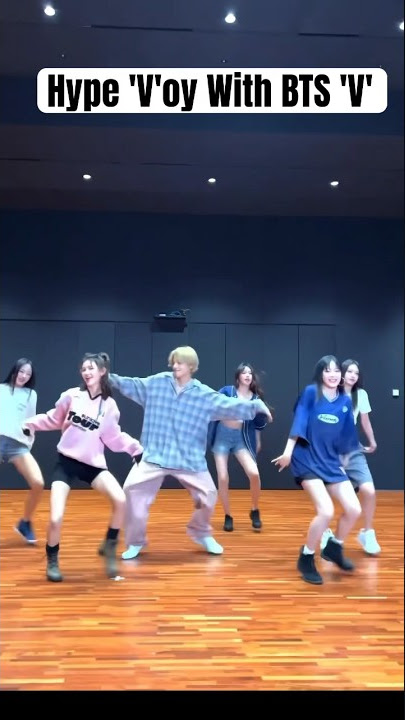 BTS 'V' did Hype Boy Dance Challenge with New Jeans🔥#taehyung #bts #btsarmy #army