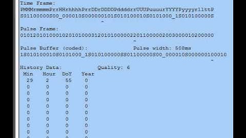 WWV time decoder using Parallax Propeller