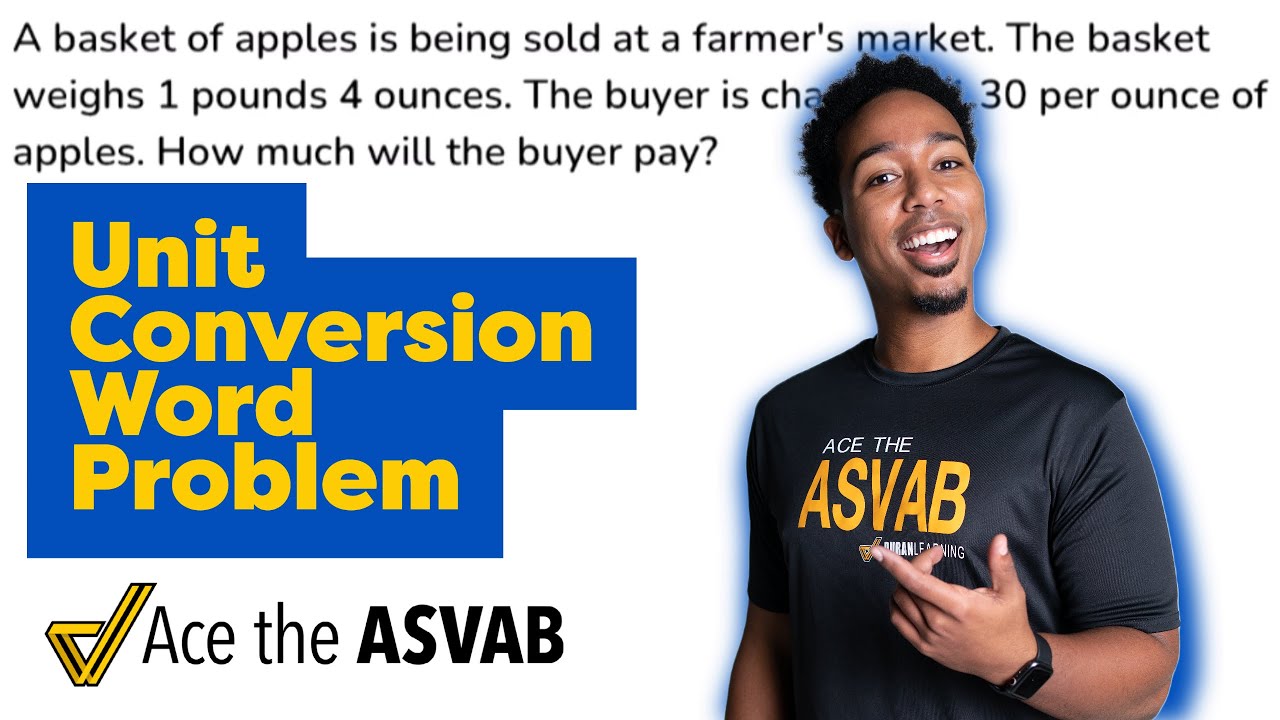 ASVAB Arithmetic Reasoning Practice Test Example Unit Conversion Word ASVAB Arithmetic Reasoning Practice Test Example Unit Conversion Word