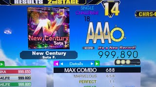 New Century (CSP-18) 11p PFC 999,890 World Record [DDR Ace]