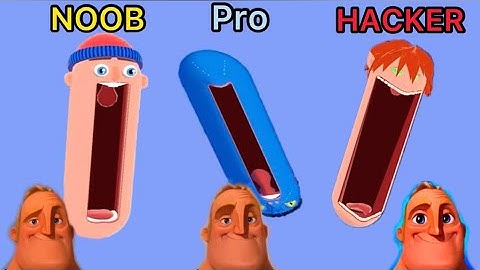 NOOB vs PRO vs HACKER : All levels - Hopping Heads