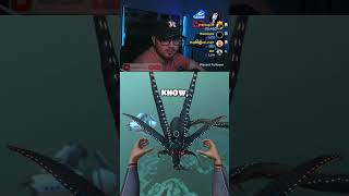 We decided to check on our Baby Gargantuan Leviathan in Subnautica and it GREW!😭 #subnautica