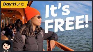 FREE New York Ferry (Staten Island Ferry) → Day 11 of 12 Days of Transit Vlogmas 2023