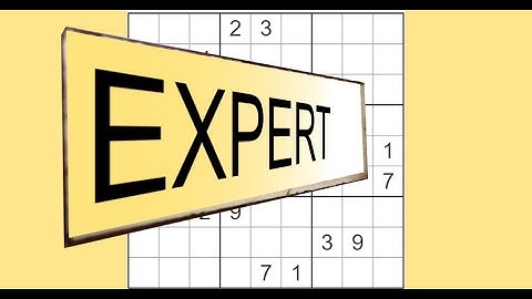 This expert sudoku grid can be solved notation free. Or with notation, if you so desire. .