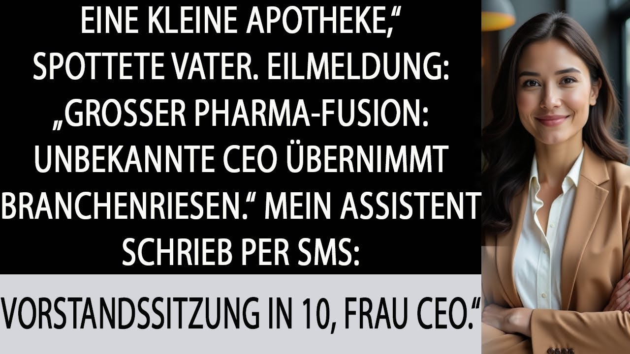 Eltern lachten über meine Apotheke – bis plötzlich die Nachricht einer großen Pharma Fusion kam