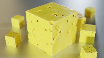 Create realistic procedural cheese with geometry nodes and shaders! | Blender beginner tutorial