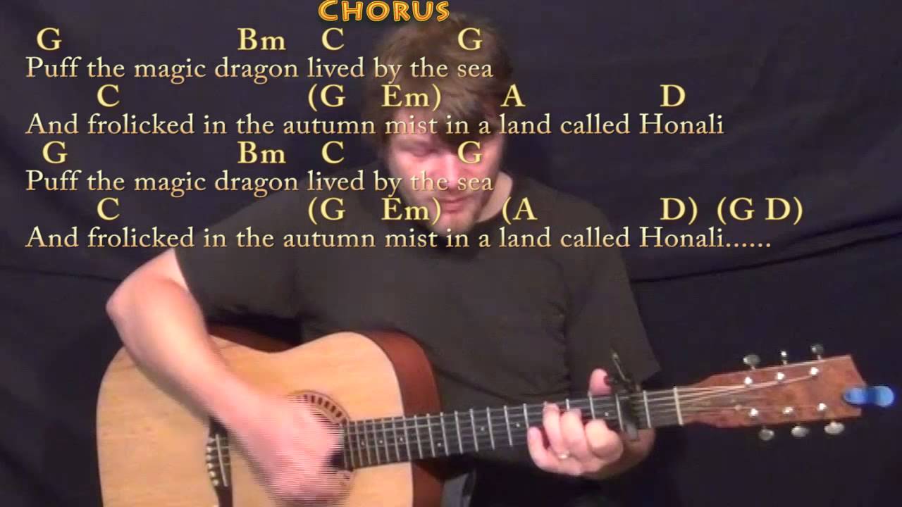 Puff the Magic Dragon (Peter, Paul & Mary) Strum Guitar Cover Lesson