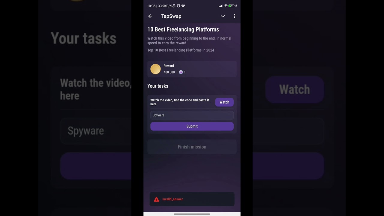 All Code video Tapswap  | Code Video Your Purchases Tapswap code 20 September 2024 