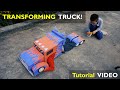 BigS_transforming #18 || [Tutorial Video] Building TRUCK Costume for KID (available template)