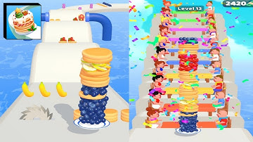 Pancake Run! - Gameplay Walkthrough All Levels! 13-14