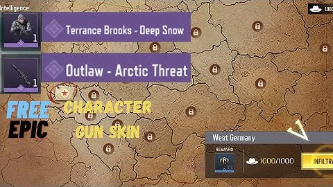 Call of duty mobile | New task | Counter intelligence | New Free Epic character and gun skin