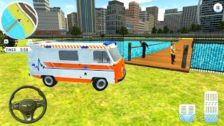 First Aid Emergency VAN - Roof Jumping Ambulance Simulator #16 - Android Gameplay screenshot 3