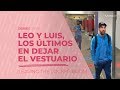 Leo Messi y Luis Suárez salen de los vestidores del FC Barcelona tras la práctica