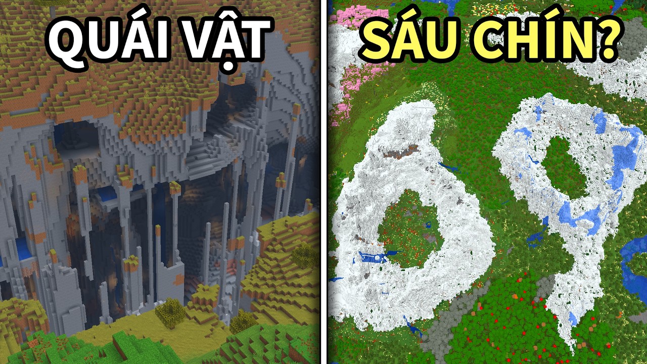 30 Seed Minecraft KỲ LẠ Nhất Từng Được Tìm Thấy