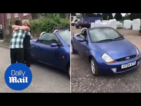 Heart-warming moment son surprises his generous mum with a new car