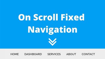 How to create on scroll fixed / sticky navbar using HTML, CSS & JavaScript