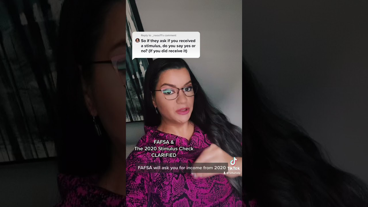 FAFSA & The 2020 Stimulus Check - CLARIFIED