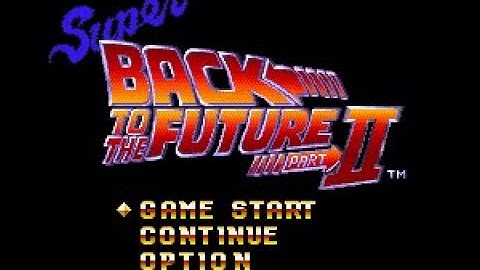 Super Back to the Future part II (SNES) - Intro