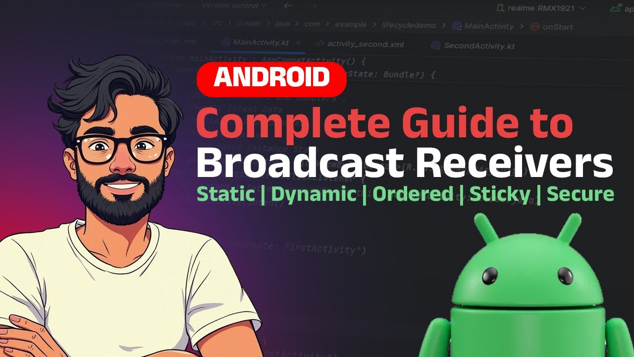Android Broadcast Receiver Explained Static & Dynamic | Ordered ...