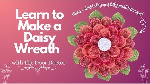 Daisy Flower Wreath Tutorial/ Flower Wreath DIY/ Easy Wreath Tutorial/ Spring Wreath DIY