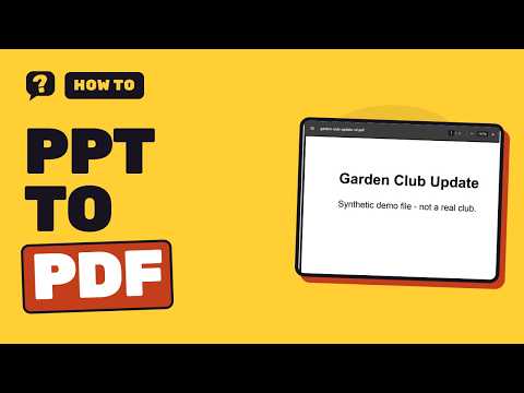 How to Convert PowerPoint to PDF for Free (Without PowerPoint, PDF24)