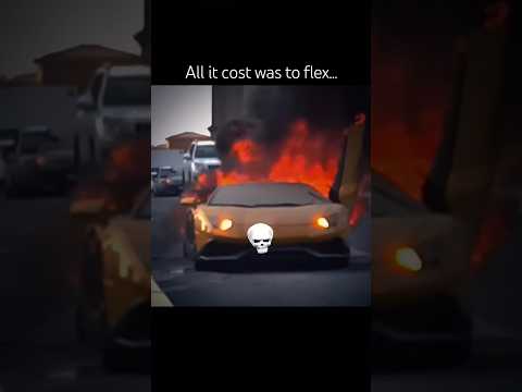 All it cost was to flex...💀 #automobile #rich