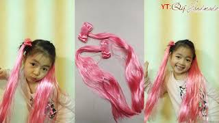 Ribbon Wig || How To Make Wig From Ribbon | Qq. Handmade