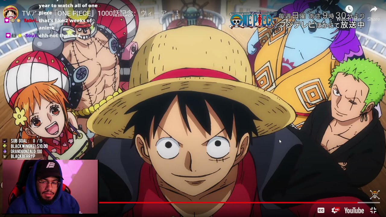 Retro reacts to One Piece 1000th Episode Opening