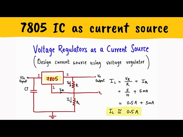 SO確認用 How to Use 7805 Voltage Regulator IC – Pinout, Specs & Circuits