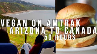 VEGAN on 50 Hour Train Trip Across the USA (Amtrak)