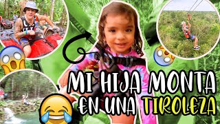 Mi Hija Se Tira De Una Tirolesa Aventuras En Cancun Parte 1
