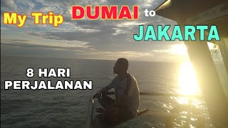 KAPAL TUGBOAT TARIK TONGKANG MINYAK CPO || trip dari dumai to Jakarta
