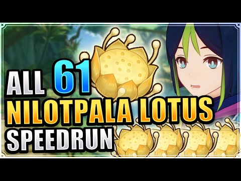 ALL 61 Nilotpala Lotus Locations EFFICIENT & FAST ROUTE Genshin Impact Tighnari Ascension Material