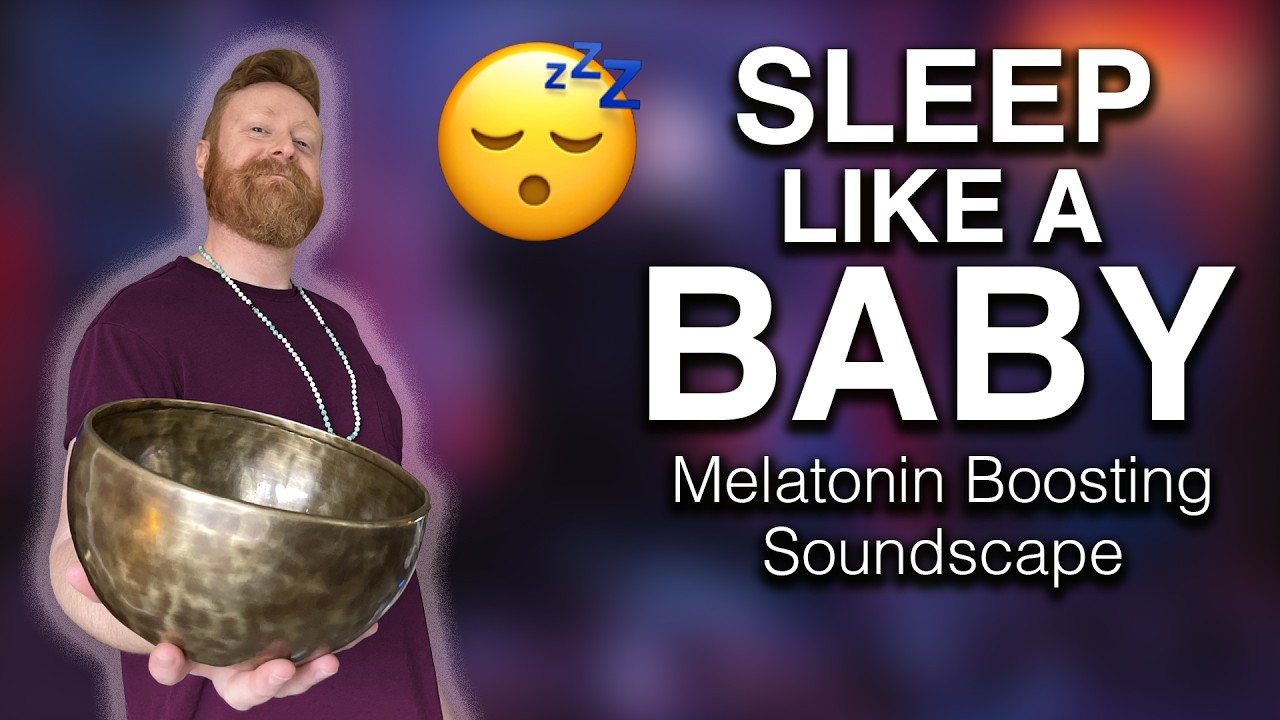 Melatonin Boosting Soundscape With Singing Bowls and Soft Rain for Nighttime Peace