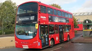 London Bus Route 107 - Edgware to New Barnet (FULL ROUTE VISUAL)