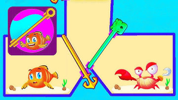 Save The Fish - Pull Pin Puzzle | Level 1 - 10 Gameplay Walkthrough