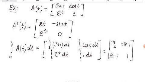 Week13Lecture1Part5: Calculus of matrices