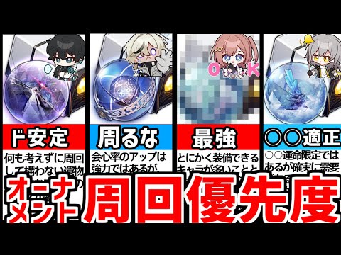 【崩壊スターレイル】これは周るな！オーナメント周回優先度と適正キャラを徹底解説！【崩スタ/遺物】