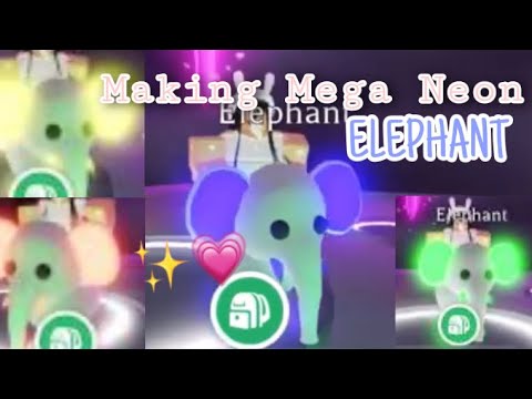 Making A Mega Neon Elephant Adopt Me Youtube - roblox adopt me mega neon elephant