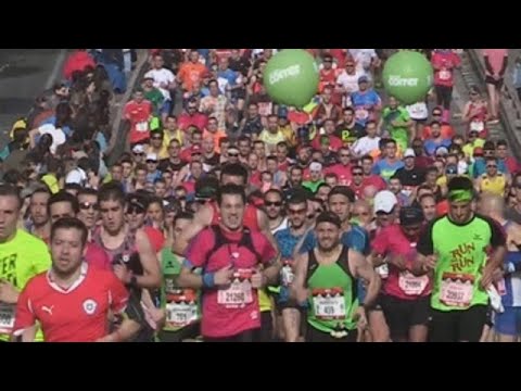 Más de 35.000 personas de 124 países corren en la Maratón de Madrid - 동영상