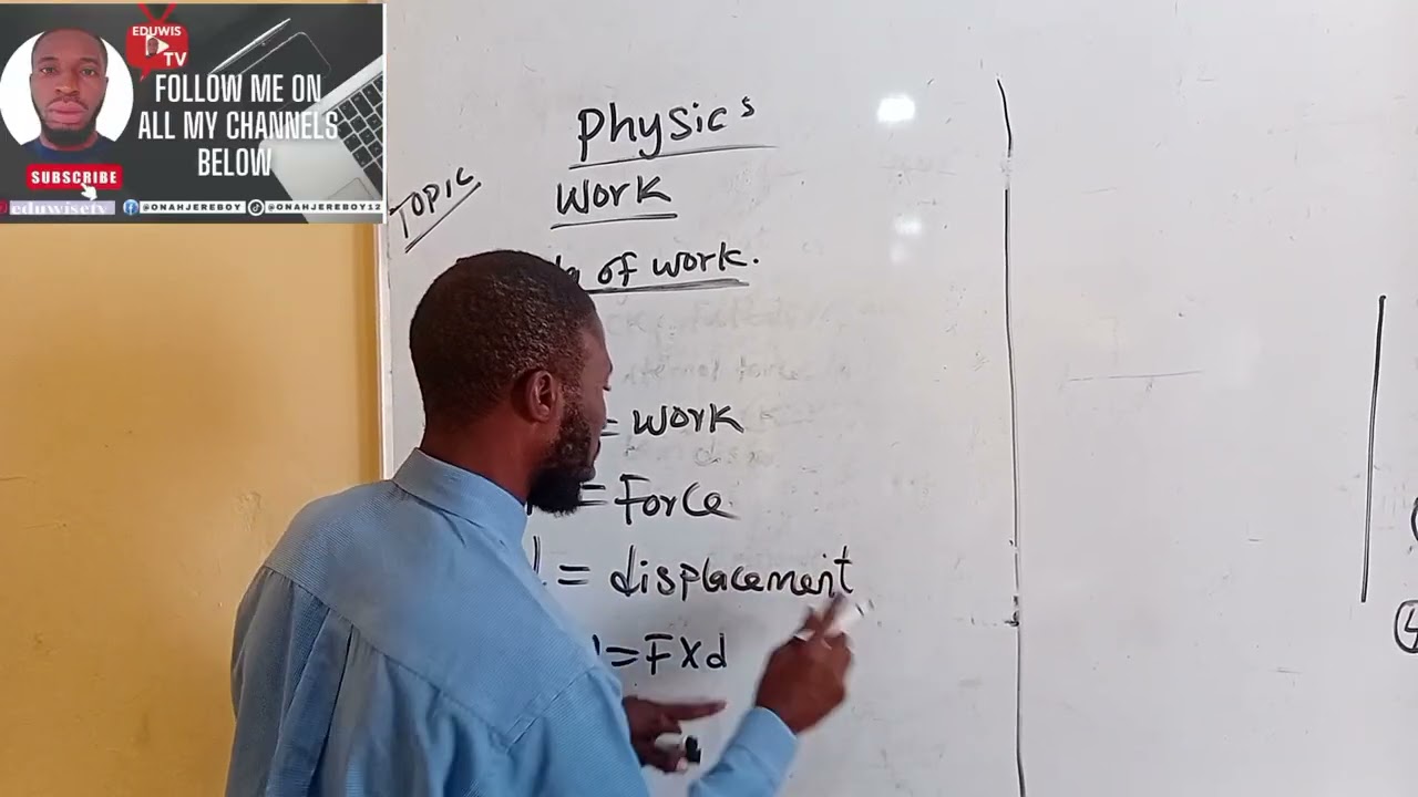 Work explain with eg. 