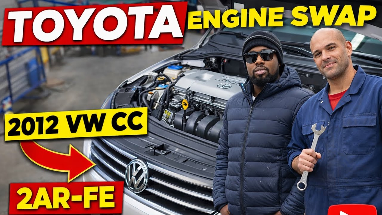 Toyota Engine in a VW?! 2012 VW CC 2AR-FE Swap Explained / VW CC Toyota Engine Swap (part one)