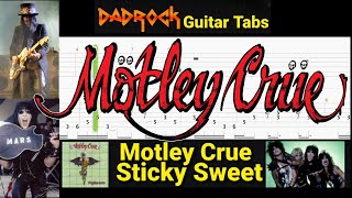 Sticky Sweet - Motley Crue - Guitar TABS Lesson