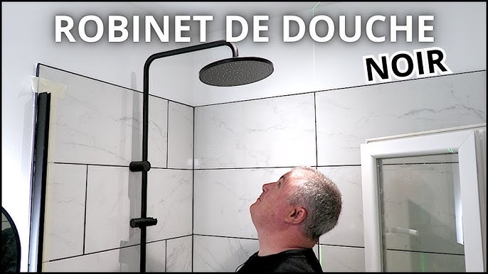 Colonne de douche thermostatique Gary avec tablette Aquance