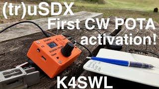 Taking the truSDX on its first CW POTA activation! Can it activate? We'll find out!