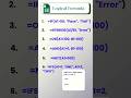 Excel Logical Formulas You Must Know! #excel #formula1 #foryou