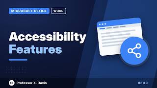 Accessibility Features in Word