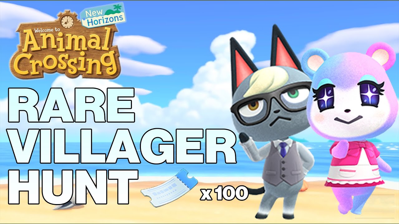 Searching For Rare Villagers With 100 Nook Miles Tickets! Part 1 // Animal Crossing New Horizons