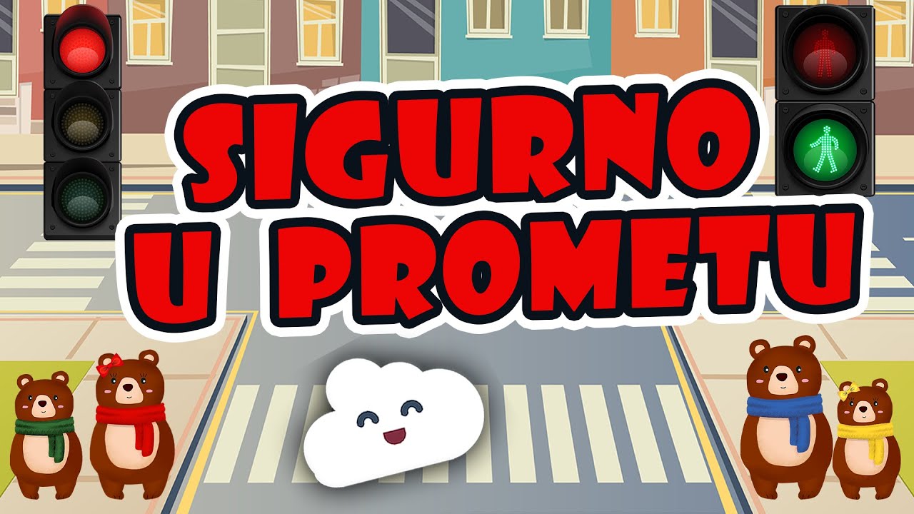 🚦Učimo: SIGURNO u prometu i na igralištu | Pravila sigurnosti u šetnji i parku | Mama Medo nas uči 🐻